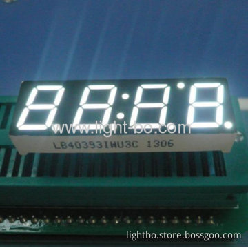 Ultra Bright White 4-digit 0.39" ( 10mm) 7-segment Led Display For Instrument Panel 